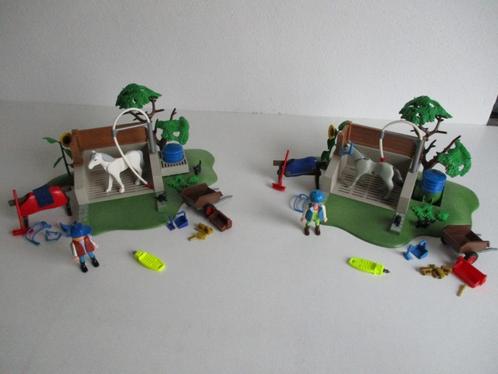 Playmobil 2x Paarden Wasplaats 4193  Vraagprijs per Set, Kinderen en Baby's, Speelgoed | Playmobil, Gebruikt, Complete set, Ophalen of Verzenden