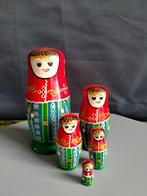 Leuke set Matroesjka poppen 5 stuks, Antiek en Kunst, Curiosa en Brocante, Ophalen of Verzenden