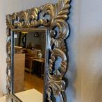 Barok Spiegel - houten lijst - zilver- 120 x 100cm-TTM Wonen, 100 tot 150 cm, Nieuw, Info@ttmwonen.nl, 100 tot 125 cm
