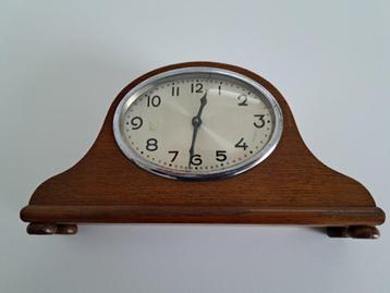 Vintage mantel/tafelklok opwindbaar, met wekker plm. 1900 beschikbaar voor biedingen