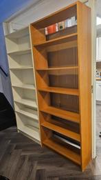 2 Billy boekenkasten, bruin en wit, Huis en Inrichting, 50 tot 100 cm, 25 tot 50 cm, Met plank(en), Gebruikt