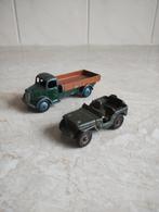 2 maal Dinky Toy (Jeep Willy Leger) USA en vrachtauto Austin, Ophalen of Verzenden, Gebruikt, Bus of Vrachtwagen, Dinky Toys