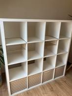 Kallax Ikea vakkenkast wit, Ophalen, Met plank(en), Gebruikt, 100 tot 150 cm