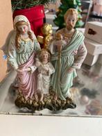 antiek porselein maria jozef en kind beeldje pasteltint, Antiek en Kunst, Antiek | Religie, Ophalen of Verzenden
