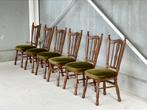Brutalistische eetkamerstoelen | 6 stuks, Antiek en Kunst, Ophalen of Verzenden