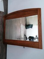 Oude rechthoekige antieke houten spiegel, Minder dan 100 cm, Gebruikt, Rechthoekig, Ophalen