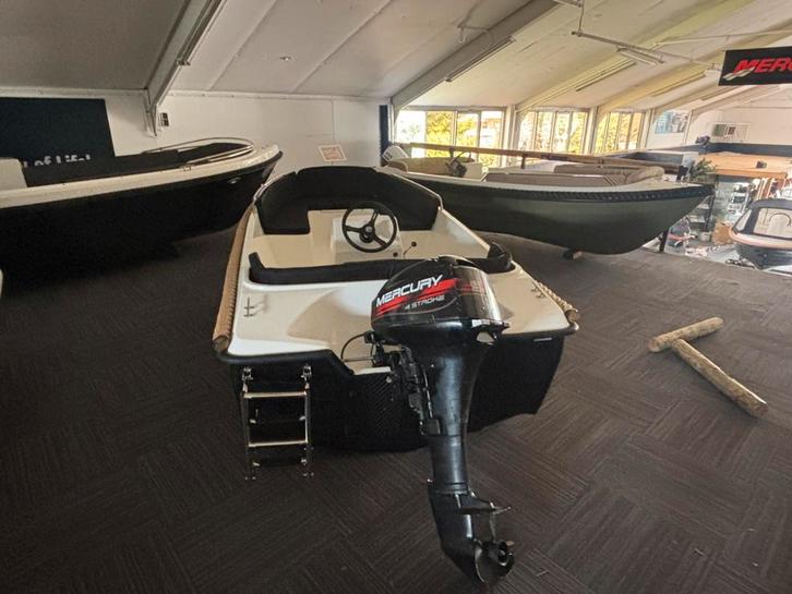 ieuwe Sea-Finder 435  Mercury 9.9 pk incl winterstalling, Watersport en Boten, Sloepen, Zo goed als nieuw, 10 tot 30 pk, 3 tot 6 meter