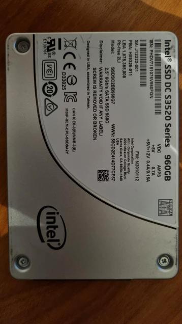Intel SSD DC S3520 960GB - SATA SSD beschikbaar voor biedingen