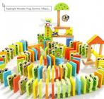 Top Bright Gordon 100 delig houten kikker domino parcours, Ophalen, Zo goed als nieuw, Overige merken