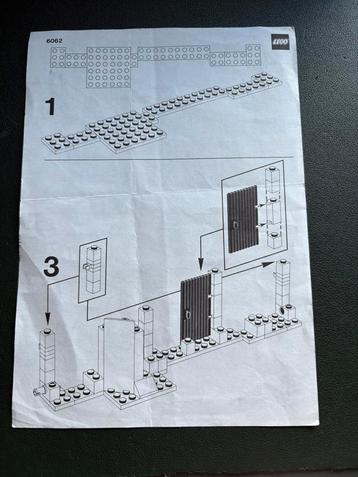 Lego herstel bladzijde castle set 6062 beschikbaar voor biedingen
