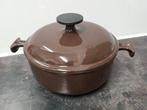 LE CREUSET ENZO MARI LA MAMA COCOTTE pan17cm, Ophalen of Verzenden, Zo goed als nieuw, Gietijzer