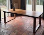 Mörbylånga eettafel bruin eikenfineer (Ikea), Huis en Inrichting, Tafels | Eettafels, Ophalen, Gebruikt, Eikenhout, 200 cm of meer
