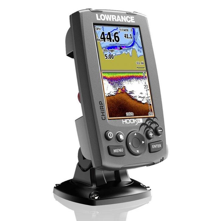 Lowrance Hook 4  Sonar / Fishfinder, Watersport en Boten, Navigatiemiddelen en Scheepselektronica, Gebruikt, Kaartplotter of Fish Finder