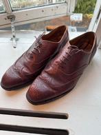 Van Lier herenschoenen/brogues mt44-45/ 10.5, Ophalen of Verzenden, Zo goed als nieuw, Bruin