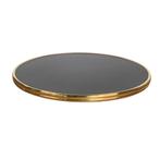 Tafelblad black siyah met messing rand, Info@edvonline.nl, Nieuw, Ophalen of Verzenden, Inductorstraat 9b Veenendaal