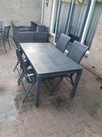 Hartman tuinset donkergrijs €75 incl kussen, Tuin en Terras, Tuinsets en Loungesets, Ophalen of Verzenden, Zo goed als nieuw, Kunststof