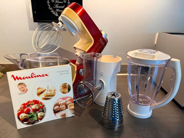 Moulinex Masterchef Gourmet Keukenmachine, Witgoed en Apparatuur, Keukenmixers, Gebruikt, 4 liter of meer, 3 snelheden of meer