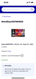 Salora smart tv 55”, Audio, Tv en Foto, Televisies, Overige merken, Smart TV, 4k (UHD), Zo goed als nieuw