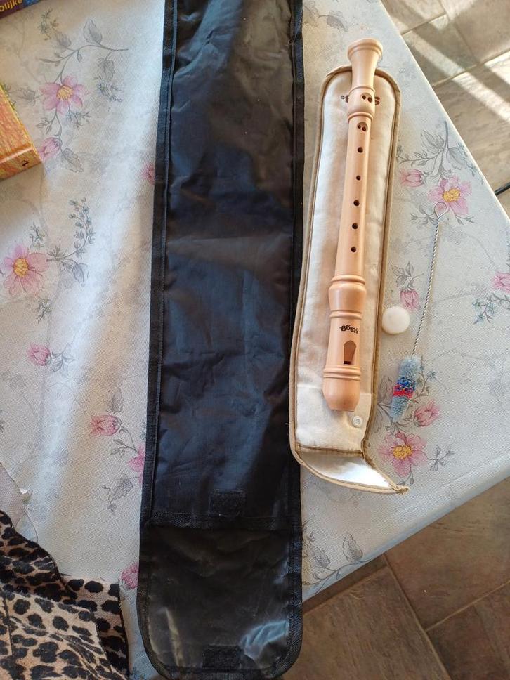 Blokfluit met accessoires, standaard en boekjes, Muziek en Instrumenten, Standaards, Gebruikt, Dwarsfluit, Overige instrumenten