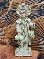 Vrouw met tekst: I am off with him. Hoofd is gelijmd., Ophalen of Verzenden