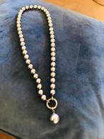 Prachtige lange Ti Sento ketting, Sieraden, Tassen en Uiterlijk, Kettingen, Ophalen of Verzenden, Zo goed als nieuw, Zilver