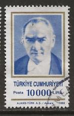 S- Turkije gest. 1992 Mi.2951 Ataturk, Postzegels en Munten, Postzegels | Azië, Ophalen of Verzenden, Gestempeld