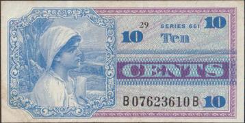 U.S.A. 10 cents ND(1968) F+ p.M65 (# 793) beschikbaar voor biedingen