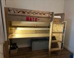 JORG steigerhouten hoogslaper met bureau, Ophalen, Gebruikt, Hoogslaper