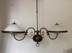 Koperen biljart lamp. 1.15 breed, 80 t/m 1.20 hoog, Ophalen, Overige materialen, Klassiek, Zo goed als nieuw