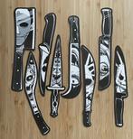 Bladwijzers boekenleggers messen horror 8 stuks, Verzenden, Nieuw