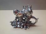 jugendstil verzilverde tafelvogels peper en zout stel, Ophalen of Verzenden, Zilver