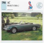 Ma733 autokaart ac project cobra 2 (1966 ), Ophalen of Verzenden, Zo goed als nieuw, Auto's