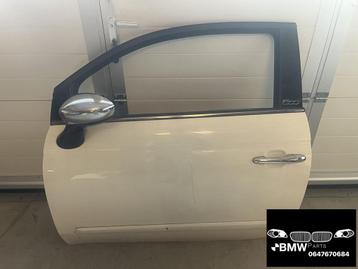 Deur links kompleet wit Fiat 500 C beschikbaar voor biedingen