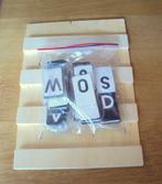 Houten bord tekstbord met letters, Ophalen of Verzenden, Zo goed als nieuw