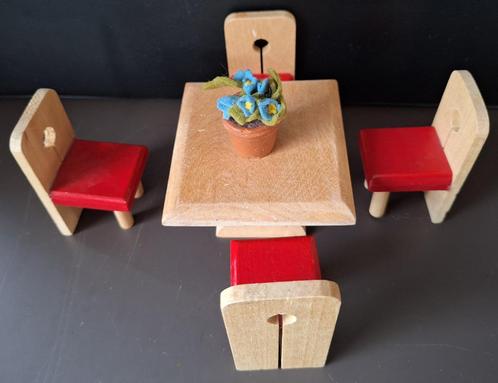 EETHOEK - poppenhuis meubelen - hout, Kinderen en Baby's, Speelgoed | Poppenhuizen, Gebruikt, Toebehoren, Ophalen of Verzenden