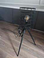 Super leuke vloerlamp zwart metaal incl lichtbron, Ophalen, Zo goed als nieuw, Metaal, 75 cm of meer