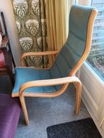 Originele Swedese Lamino Stoel, Ophalen, Hout, Gebruikt, Blauw