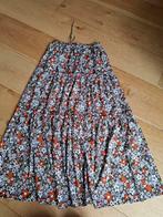 Lange gebloemde rok strokenrok retro mt M 38, Ophalen of Verzenden, Zo goed als nieuw, Maat 38/40 (M), Onder de knie