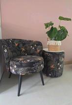 Woood fauteuil en bijpassende poef/hocker, Ophalen, Zo goed als nieuw, Overige kleuren, Eén