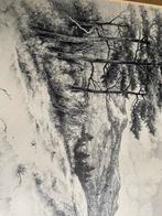 Peter Cox - Parelvlietbos Tekening, Antiek en Kunst, Ophalen