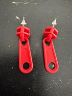 Nieuw Grappige vrolijke rits oorbellen 3,5 cm rood, Sieraden, Tassen en Uiterlijk, Oorbellen, Overige materialen, Nieuw, Ophalen of Verzenden