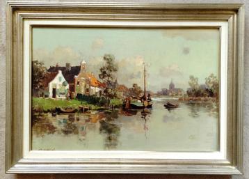 =Jan Knikker jr 1911-1990  =  fraai werk = doek 40 x 60 cm= beschikbaar voor biedingen