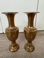 Antieke vaasjes Indonesisch geelkoper, Antiek en Kunst, Antiek | Vazen, Ophalen of Verzenden