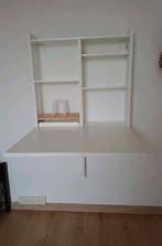 Compact inklapbaar wandbureau ikea, Huis en Inrichting, Bureaus, Ophalen, Zo goed als nieuw