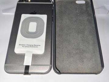 iPhone QI charger voor iPhones 5 tm 7, t.w.v. ±30 euro