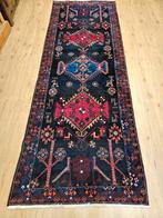 Vintage handgeknoopt perzisch tapijt loper hamadan 302x108