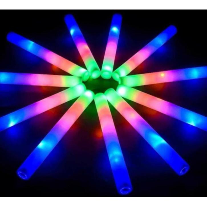 DJLicht Foam Sticks 3 kleuren LED 48 cm x 4 cm 100st, Hobby en Vrije tijd, Feestartikelen, Nieuw, Feestartikel, Overige, Ophalen of Verzenden