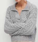 Mango grof gebreide kabeltrui grijs schipperstrui Nieuw XS, Mango, Nieuw, Ophalen of Verzenden, Maat 34 (XS) of kleiner