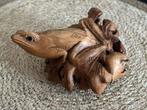 Houten Kikker Sculptuur, Antiek en Kunst, Ophalen of Verzenden