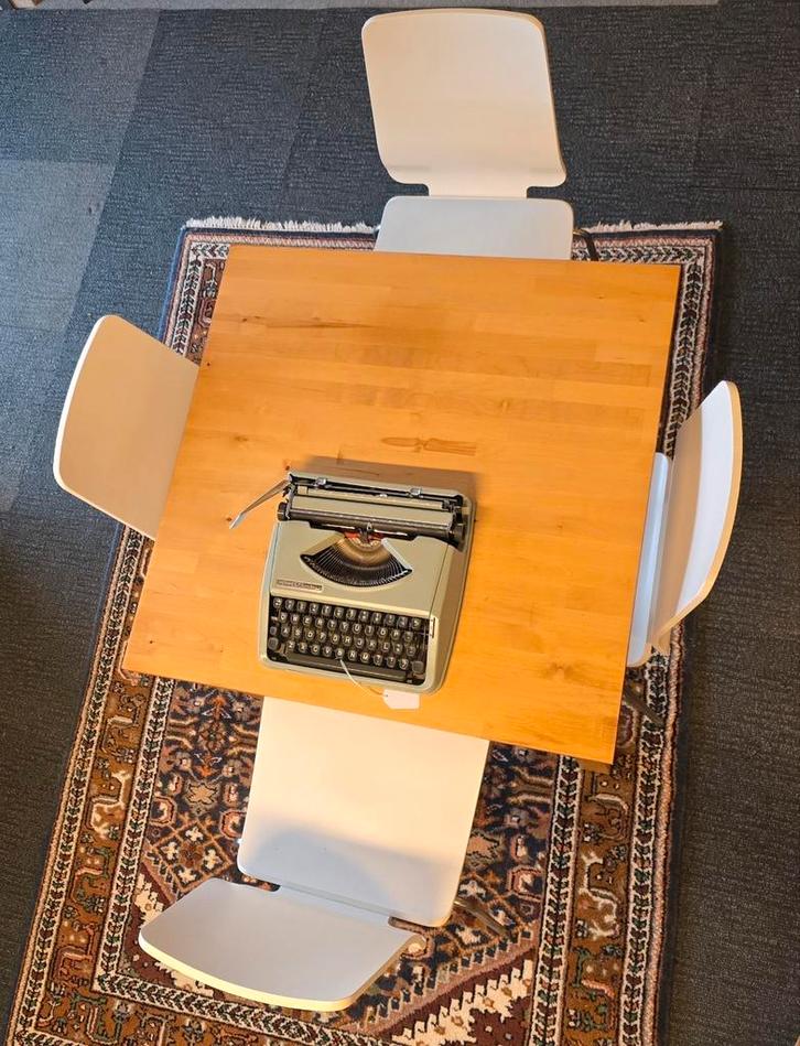 Ikea stoelen wit 4 eetkamerstoelen, Huis en Inrichting, Stoelen, Gebruikt, Vier, Wit, Ophalen